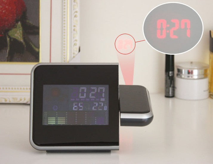 8190 Weather Station Projection Clock with LED Display