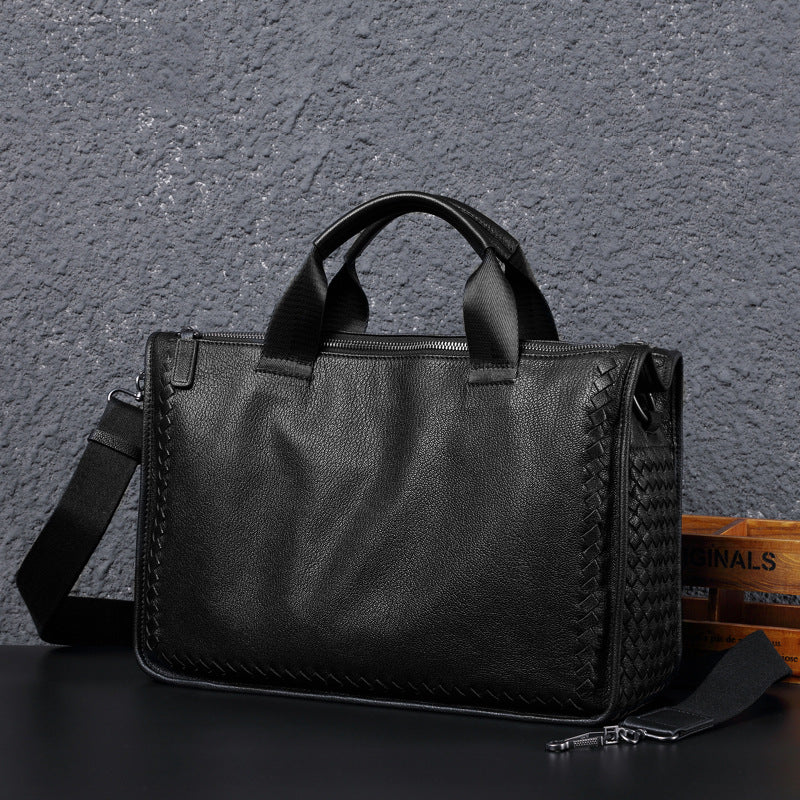 Genuine Leather Business Shoulder Bag