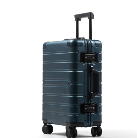Aluminum Alloy Trolley Suitcase with Universal Wheels