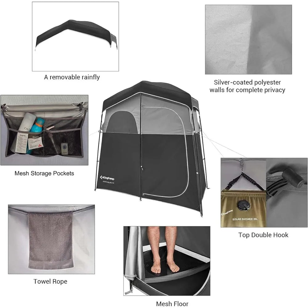 Oversized Portable Camping Shower Privacy Tent