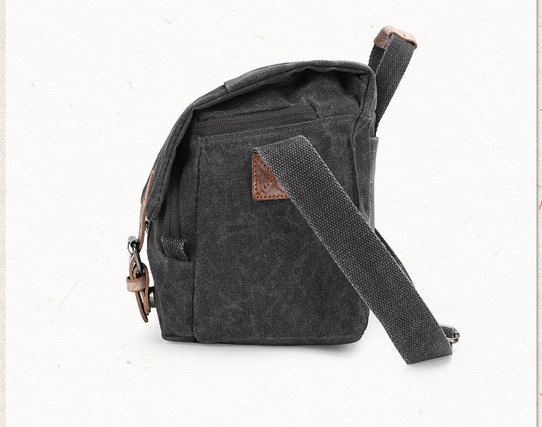Water-Resistant Canvas Camera Bag for DSLR Crossbody