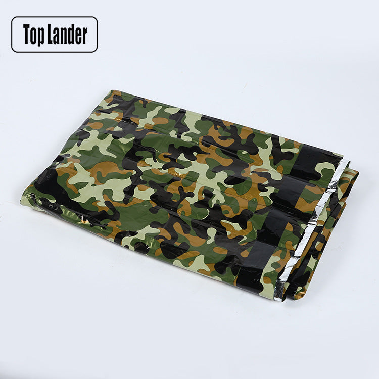 Large Double PE Camouflage Emergency Blanket Tent