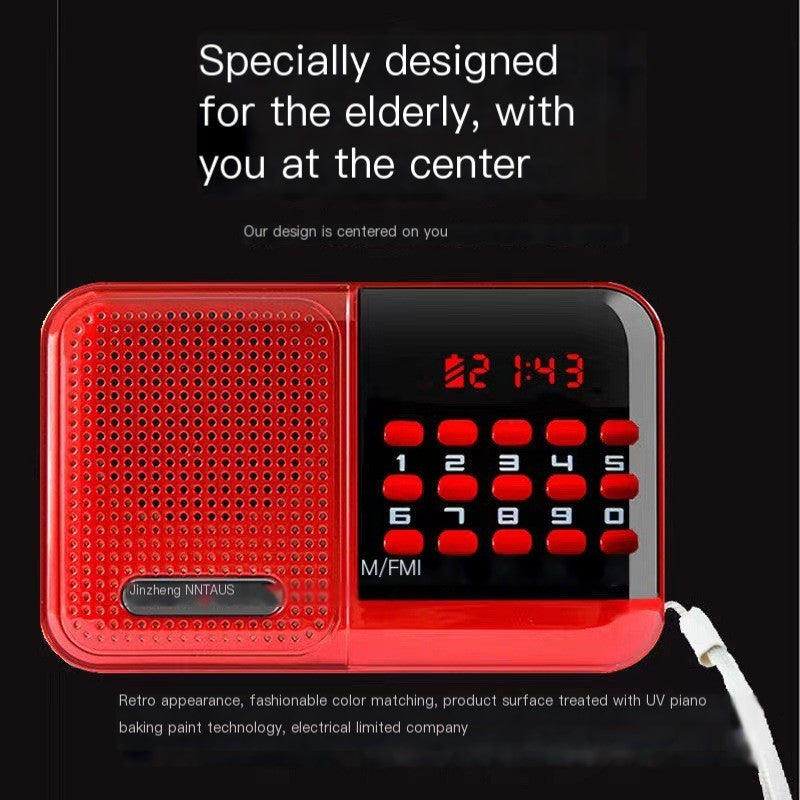 Jinzheng S61 Portable FM Radio with Card Slot Speaker