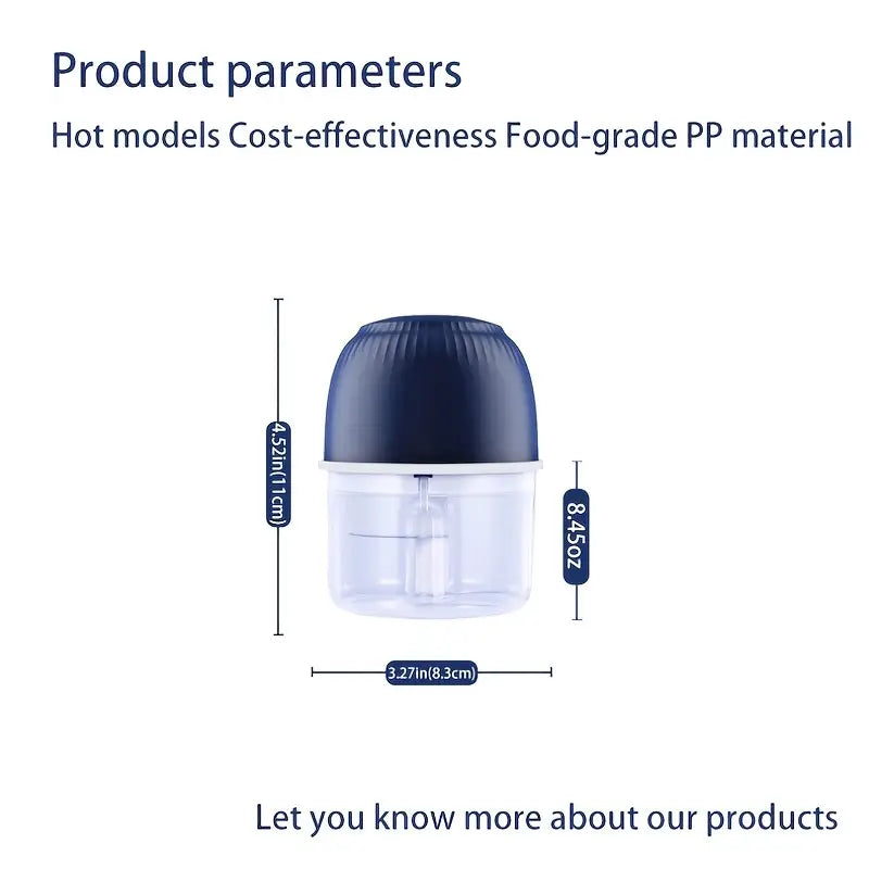 Mini Electric Garlic Chopper and Food Processor
