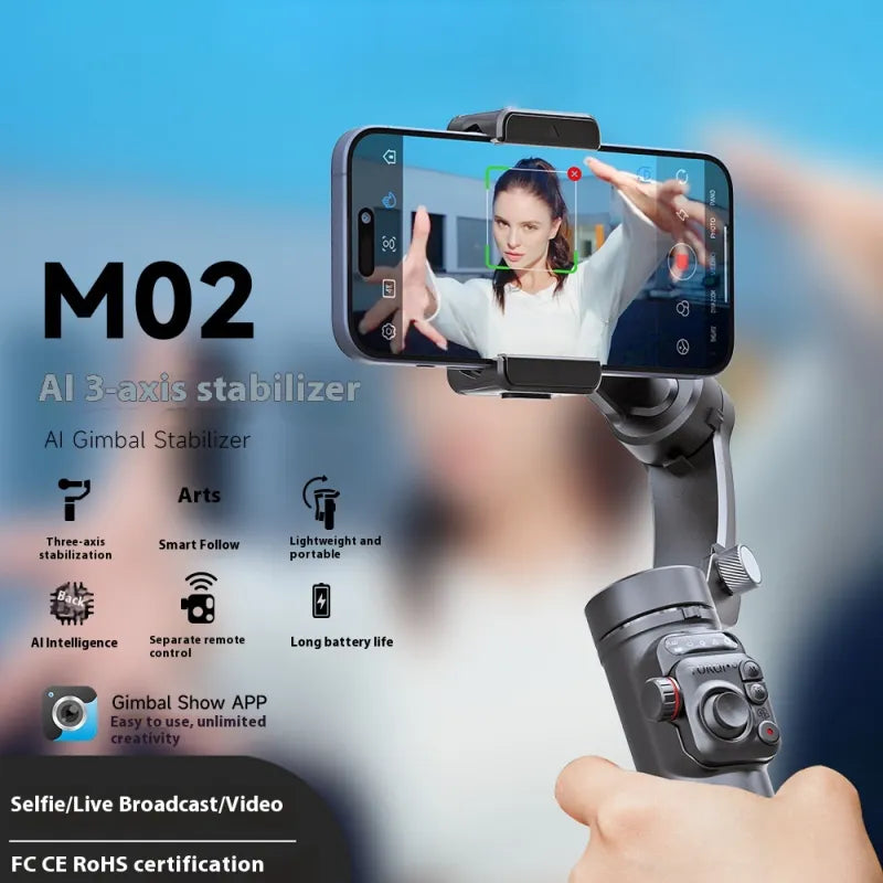 AI Tracking 3-Axis Stabilizer Tripod