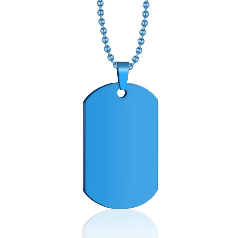 Custom Engraved Titanium Steel Pet ID Tag
