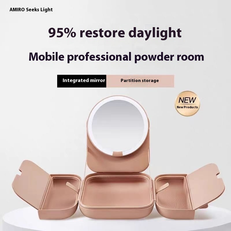 Portable LED Lighted Vanity Mirror