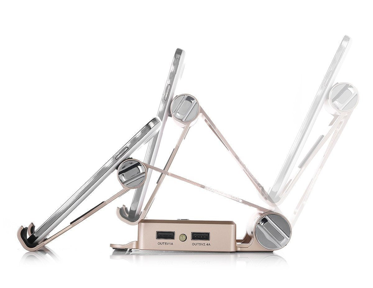 Podium Style Stand with Extended Battery for iPad, iPhone and Smart Gadgets