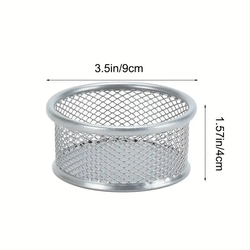6-Piece Metal Pen Holder Set for Desk Organization