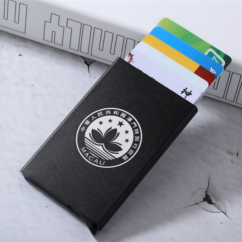 Aluminum Business Card Holder - Travel Souvenir Item