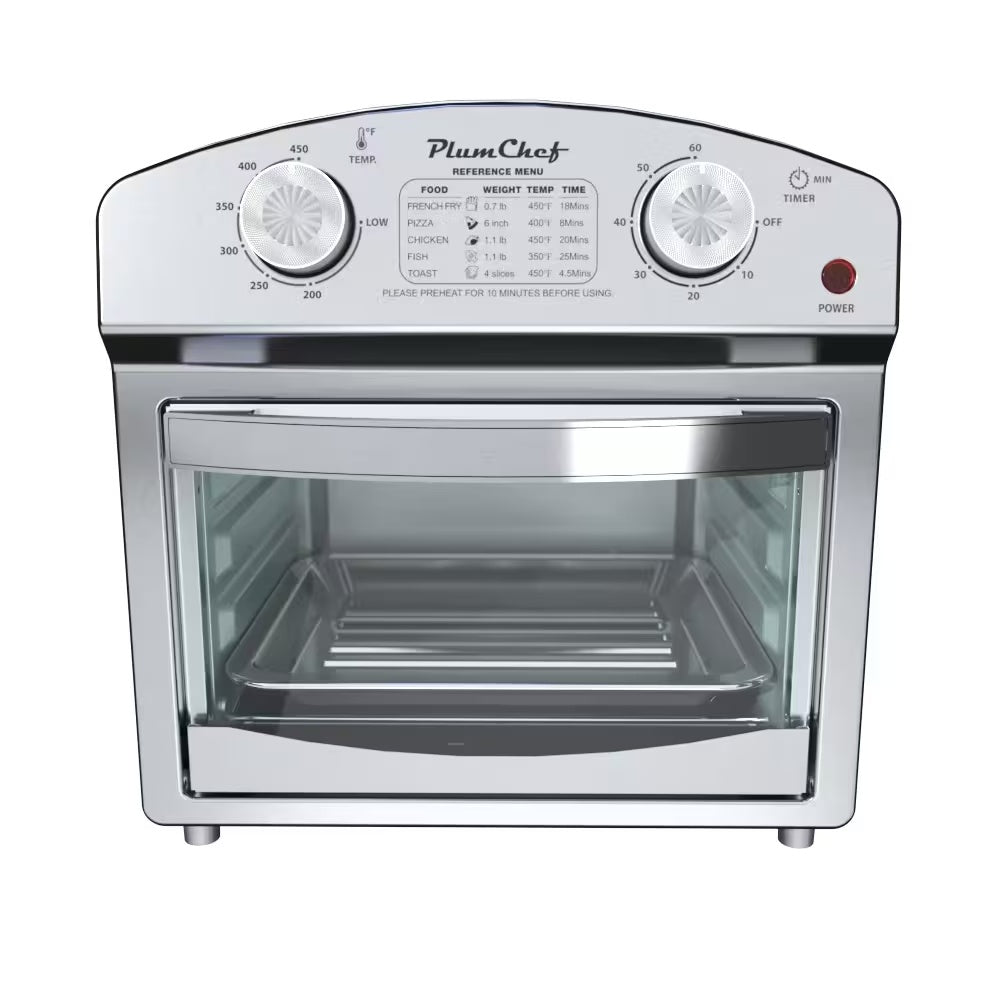 12L Stainless Steel Air Fryer, Dual Knob Control