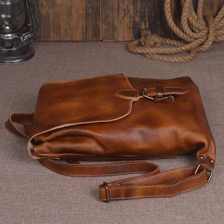 Leather Computer Backpack