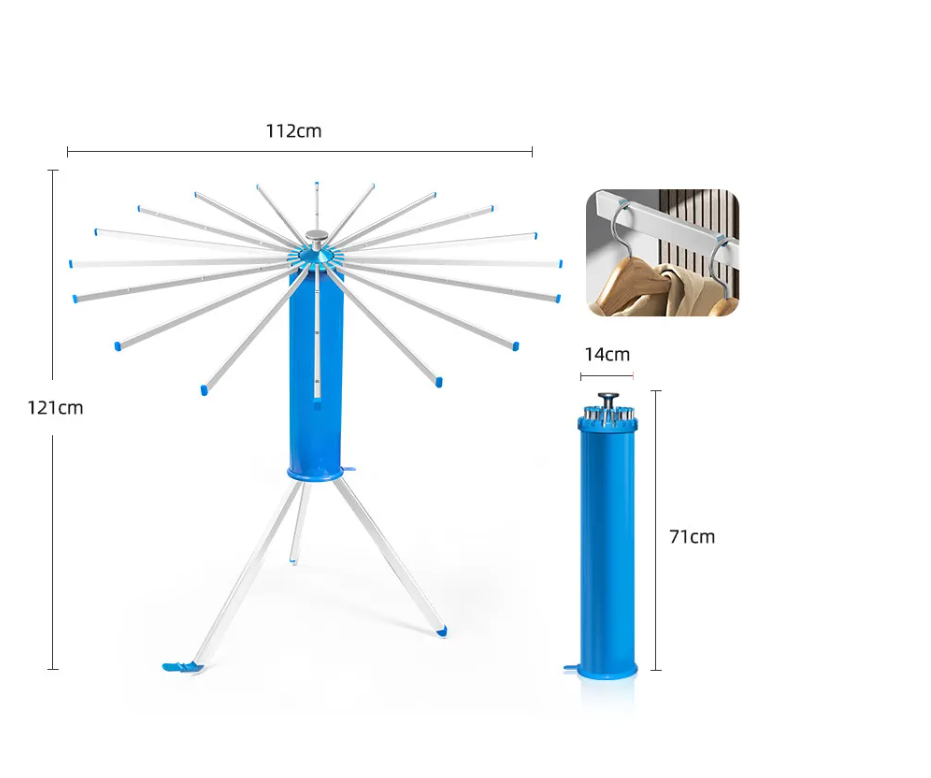 Floor Folding Clothes Drying Rack