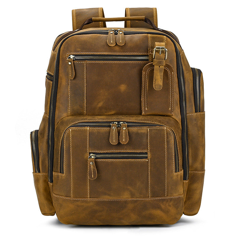 Crazy Horse Leather 15.6-Inch Backpack