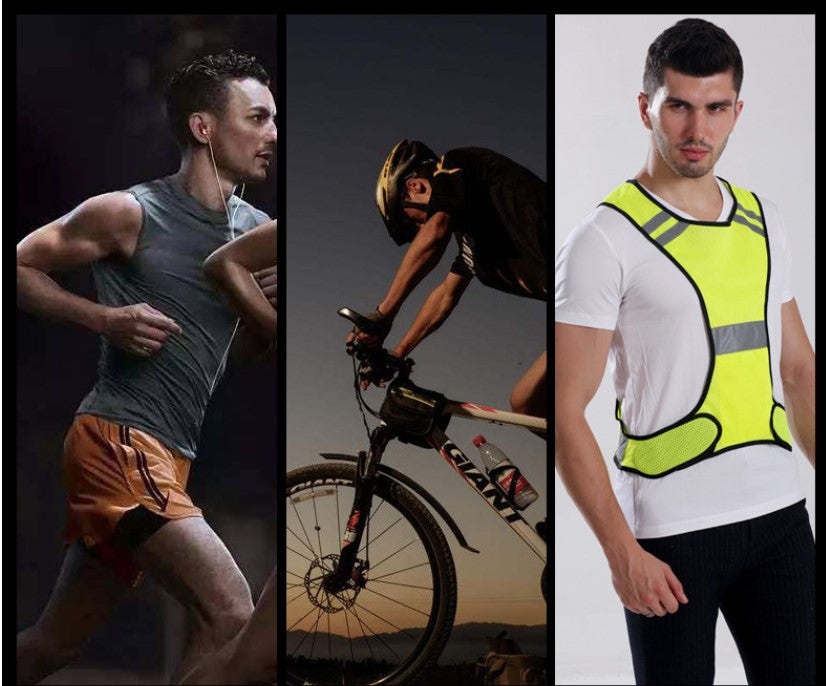 Adjustable Reflective Safety Vest for Night Running Cycling