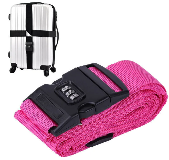 Secure Cross Strap Luggage Belt with Lock