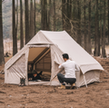 Cotton Canvas Inflatable Camping Tent