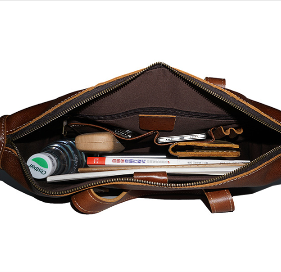 Vintage Leather Messenger Bag