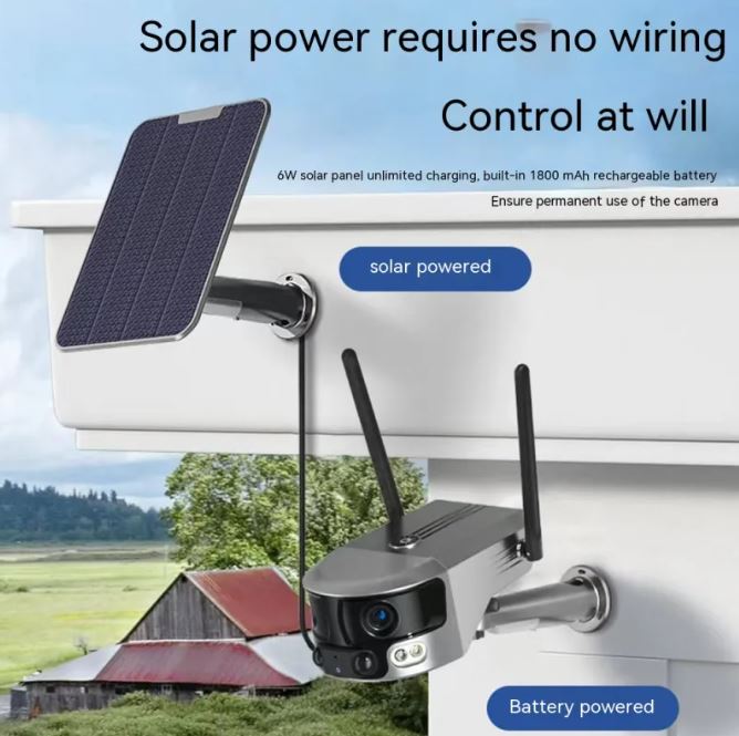 Solar-Powered WiFi Security Camera