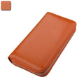 Long Leather Card and Passport Holder Organizer