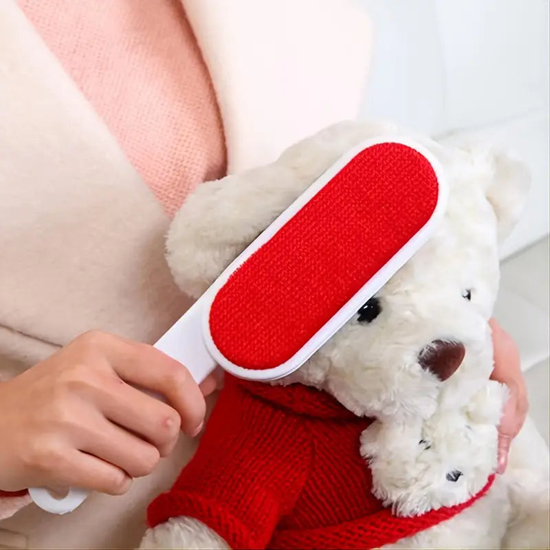 Double-Sided Clothes Lint Remover Self-Cleaning Brush