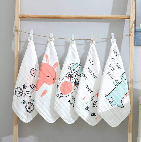 100% Cotton Face Towel Set 5 Pieces Kids