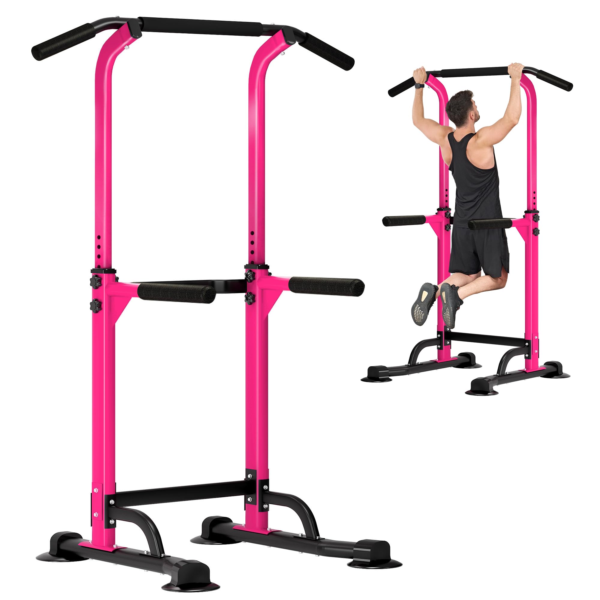 DlandHome Power Tower Dip Station &amp; Pull-Up Bar