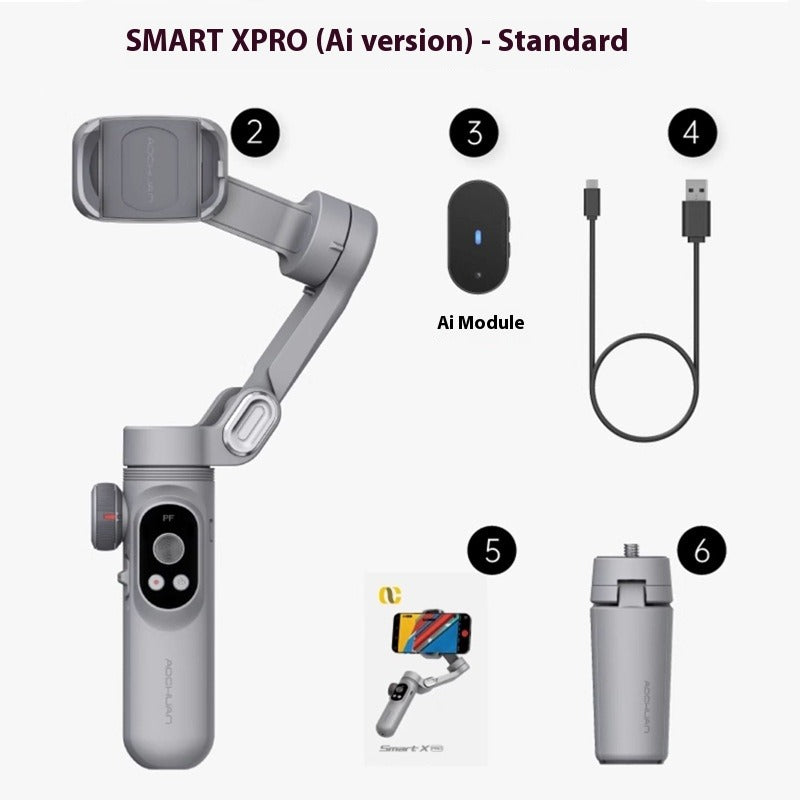 AI Tracking Mobile Phone PTZ Stabilizer