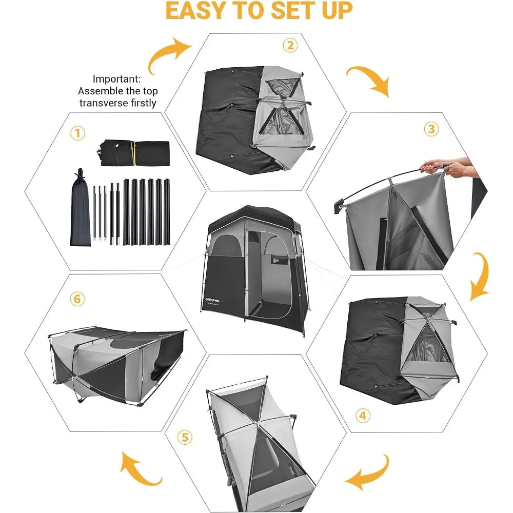 Oversized Portable Camping Shower Privacy Tent