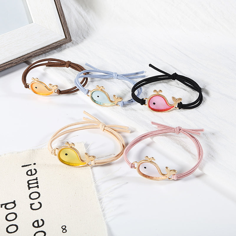 Acrylic Whale Hair Tie Simple INS Hair Rubber Band
