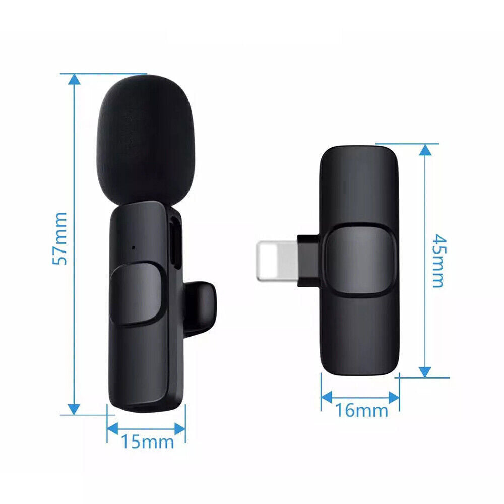 Lavalier Microphone Wireless Audio Video Recording Mini Mic