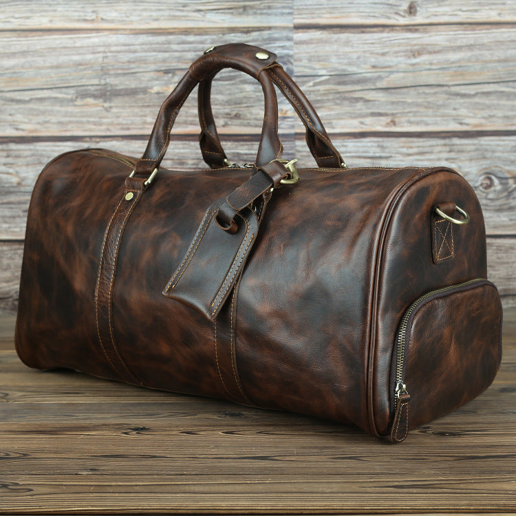 Genuine Leather Men's Travel Bag