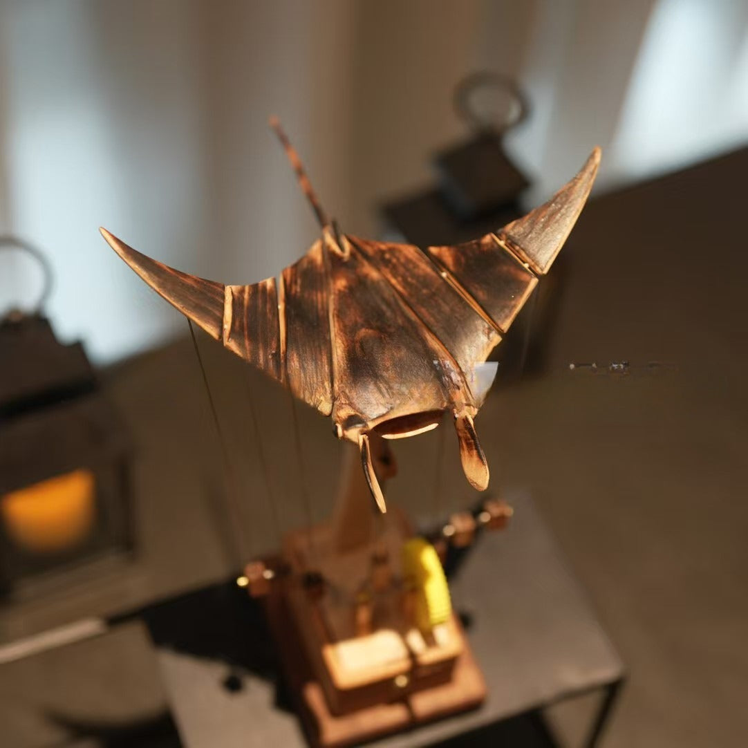 Wooden Manta Ray Ornament