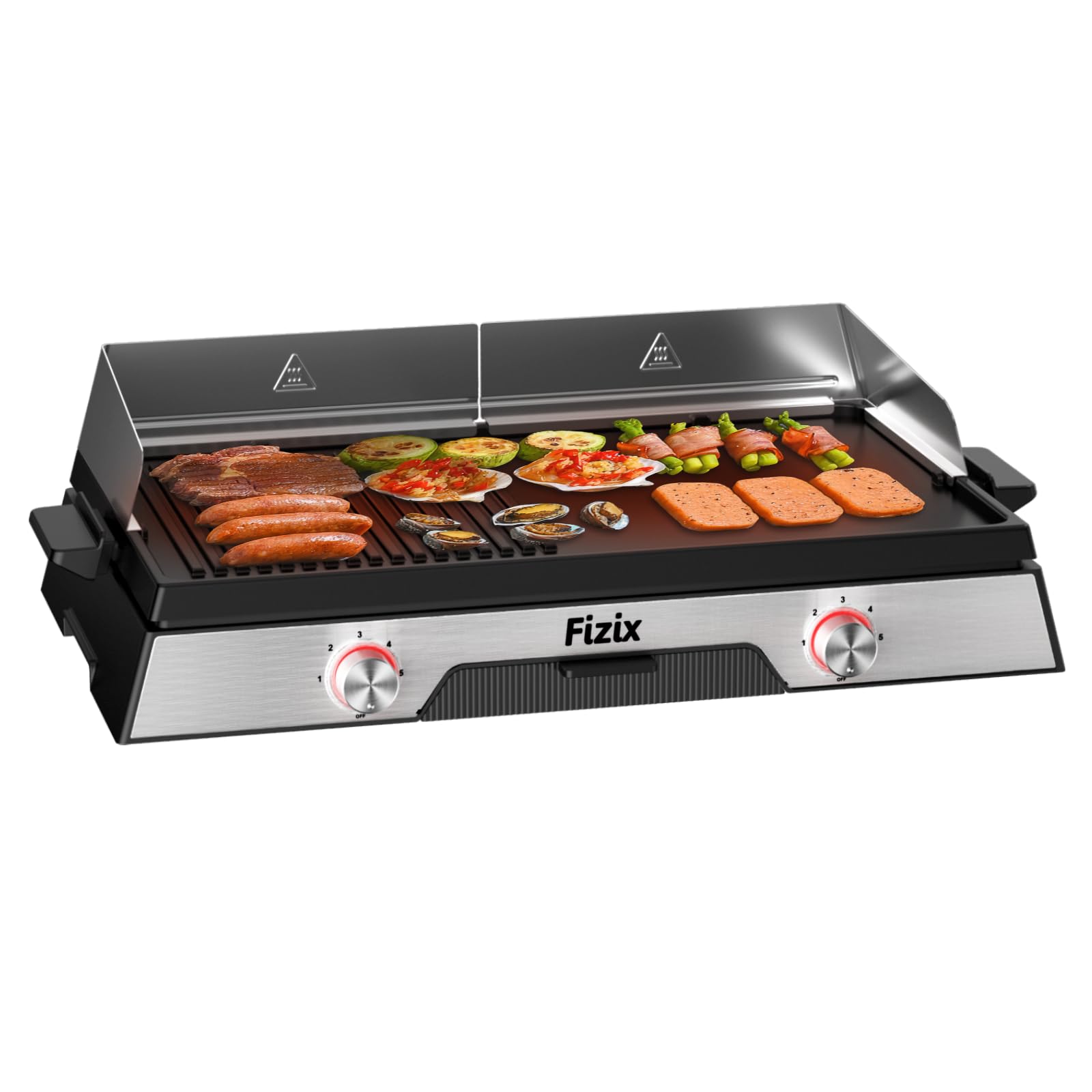 Fizix Dual-Zone Electric Griddle 1600W