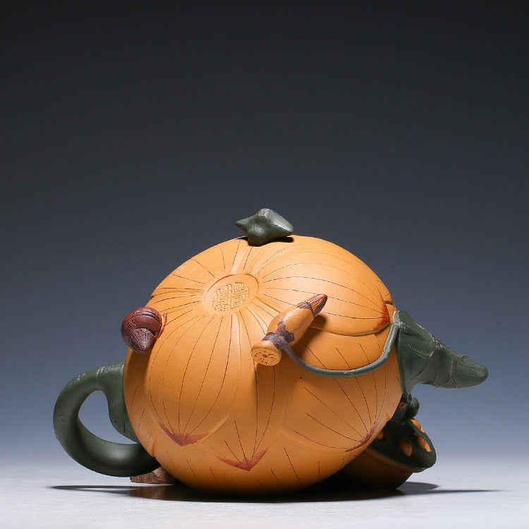 Handmade Purple Clay Teapot, 420ml