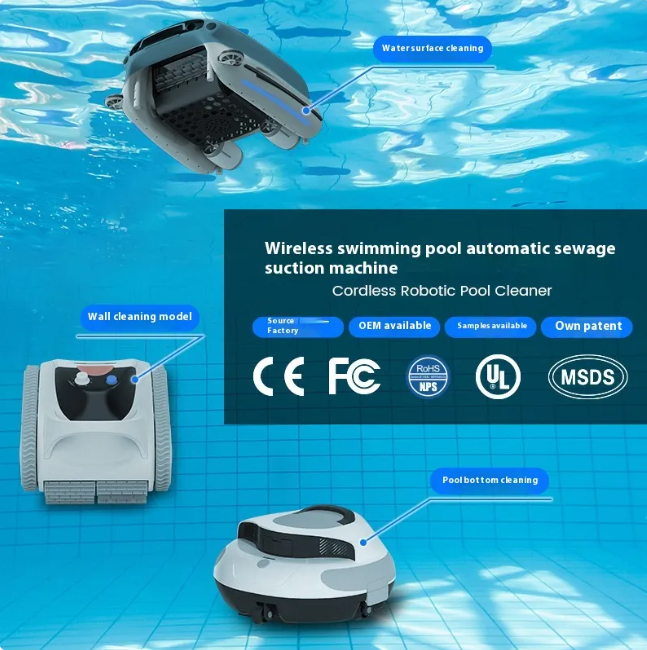 Smart Automatic Pool Cleaning Robot