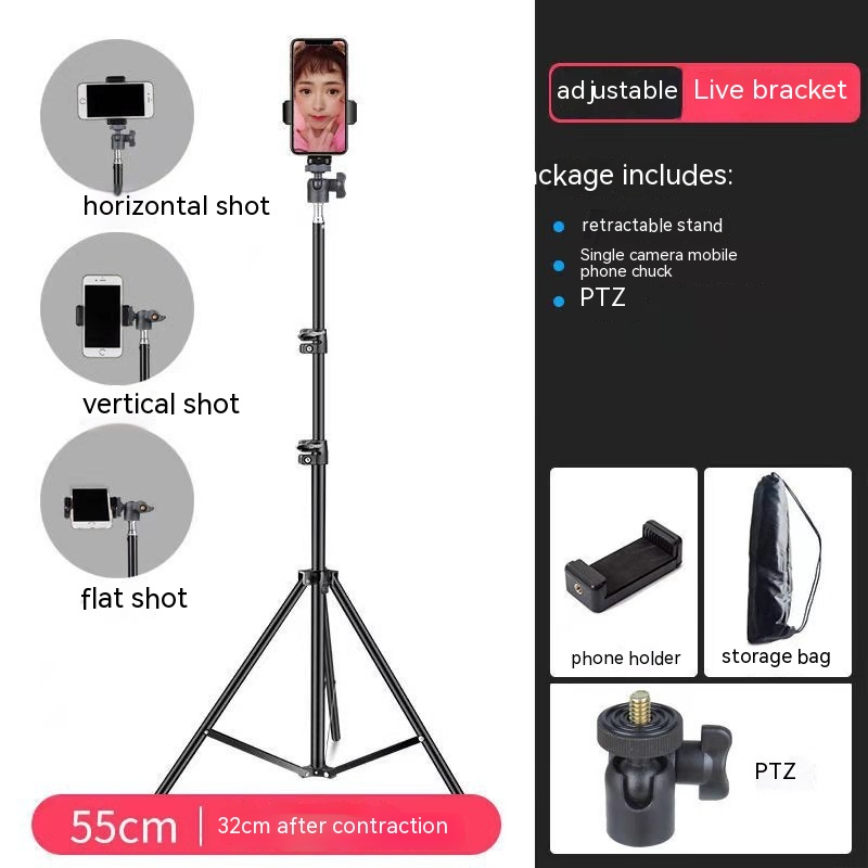 Live Broadcast Tripod Stand Portable Out Photography Light Stand