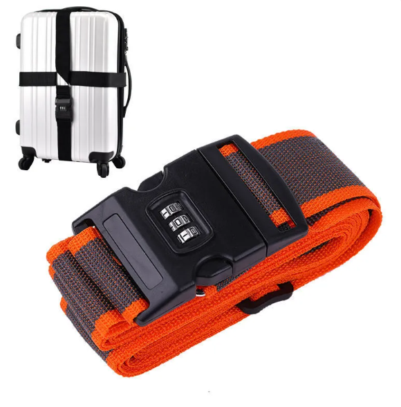Secure Cross Strap Luggage Belt with Lock