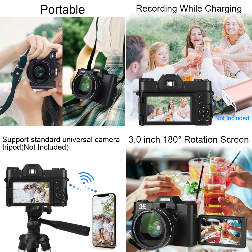 Digital Vlogging Camera with 16x Zoom