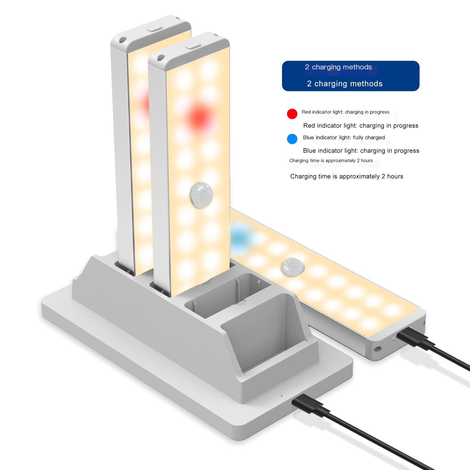 Smart LED Night Light with Motion Sensor and Warm White