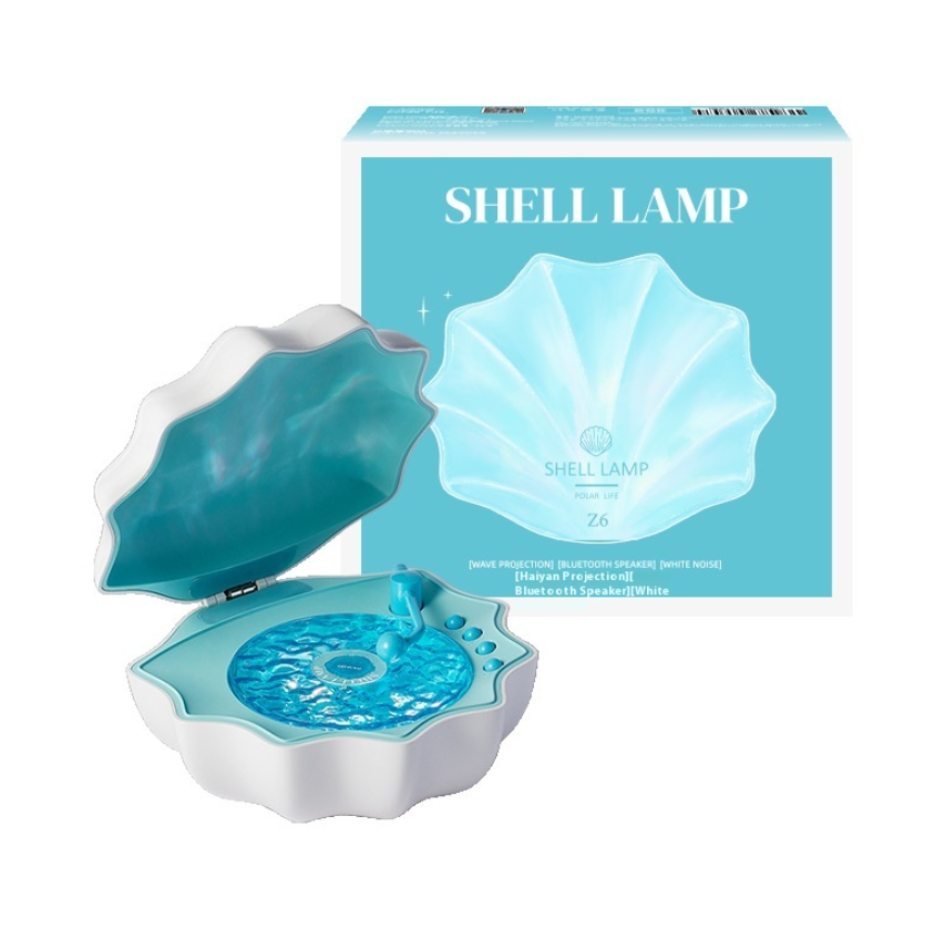 Mini Bluetooth Shell Speaker with Light