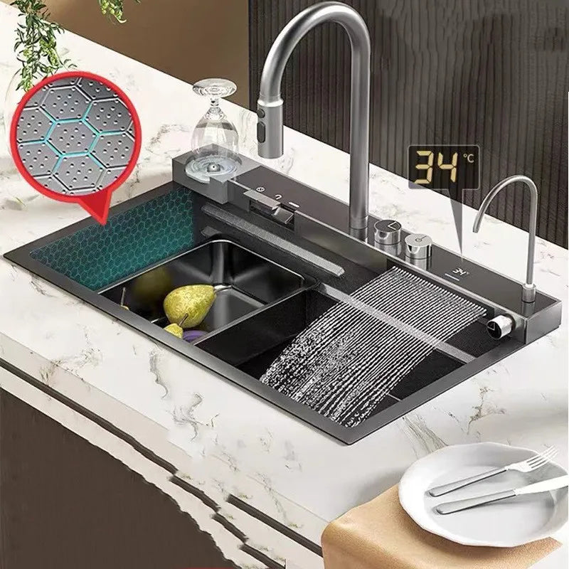Large Single-Slot Vegetable Washing Basin