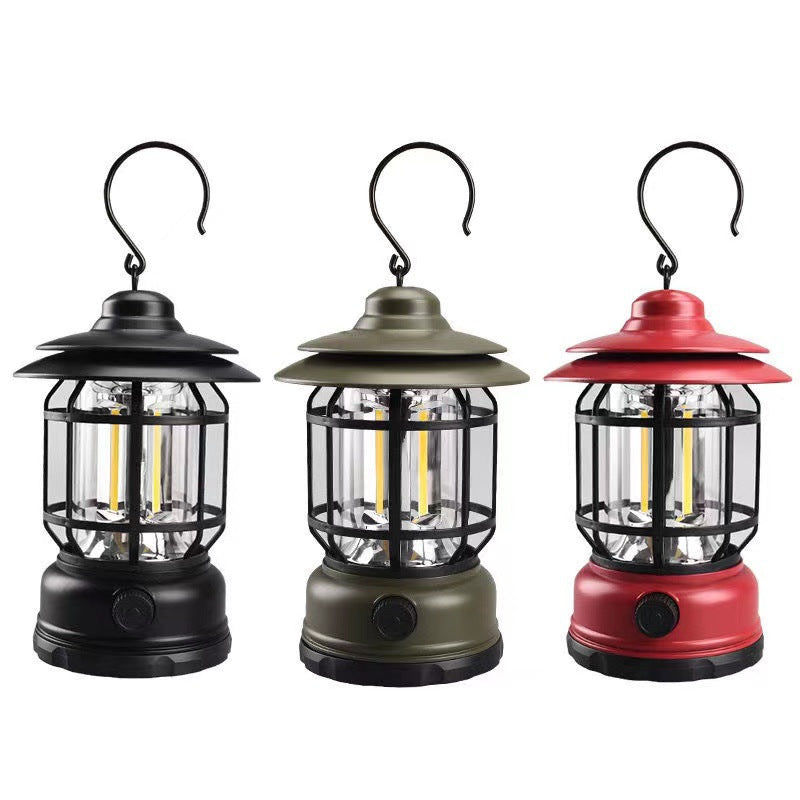 New Vintage Lantern Outdoor Camping Rechargeable Light