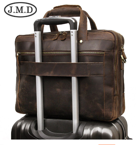 Genuine Leather Executive Briefcase 15.6"