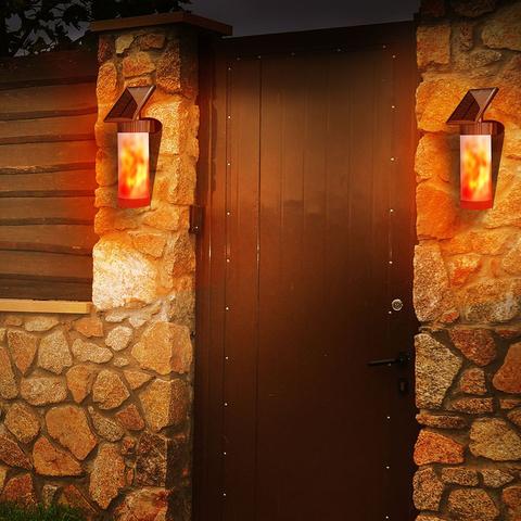 Solar Garden Flame Light with Dynamic 102 LED Torch