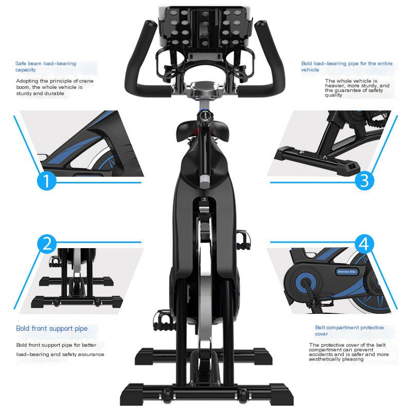 Self-Powered Exercise Bike with Heart Rate Monitor