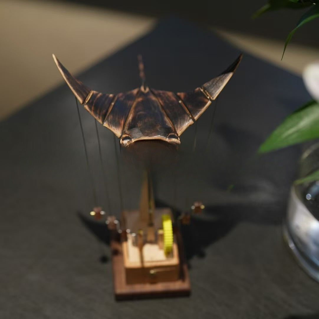 Wooden Manta Ray Ornament