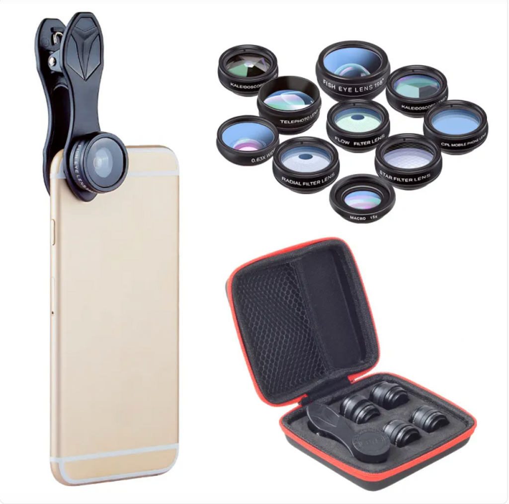 Multi-Function Fisheye Wide-Angle Macro and Zoom Lens Filter Set