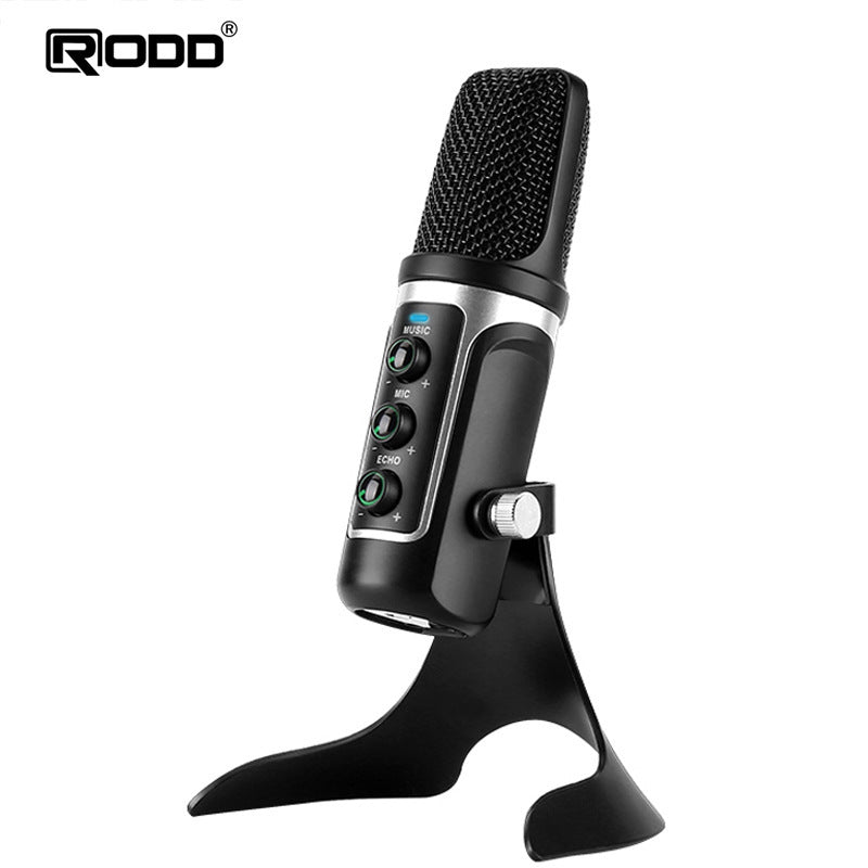 USB Microphone with Built-in Sound Card for Recording