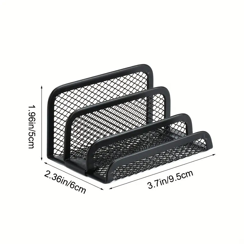6-Piece Metal Pen Holder Set for Desk Organization